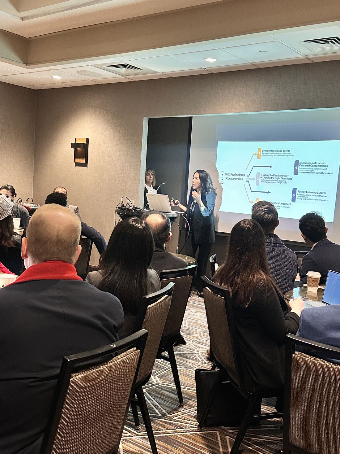 Sumi Lee presenting on HRD professional competencies